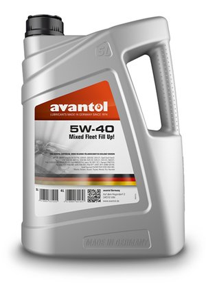 Двигателно Масло за леки автомобили, джипове и бусове 5W-40 Mixed Avantol